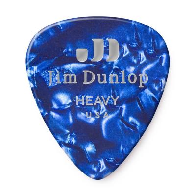 JIM DUNLOP 483 Genuine Celluloid Blue Pearloid Heavy ギターピック×36枚