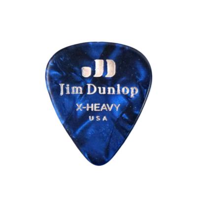 JIM DUNLOP 483 Genuine Celluloid Blue Pearloid Extra Heavy ギターピック×36枚