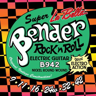 La Bella The Bender B942 SUPER LIGHT 09-42  エレキギター弦×12セット