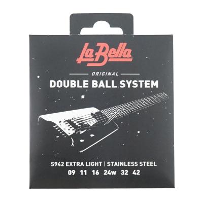 La Bella S942 Extra Light Doble Ball System 09-42 エレキギター弦×3セット