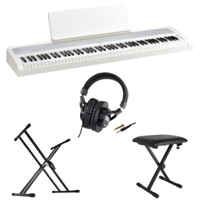 KORG B2 WH 電子ピアノ Dicon Audio X型キーボードスタンド ベンチ SD GAZERヘッドホン 4点セット