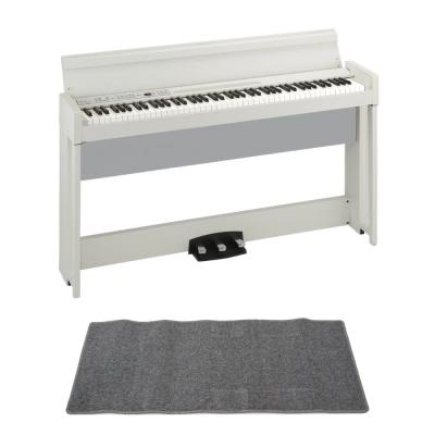 KORG C1 AIR WH 電子ピアノ ピアノマット(グレイ)付きセット