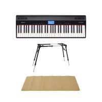 ROLAND GO-61P GO:PIANO エントリーキーボード 4本脚型スタンド ピアノマット(クリーム)付きセット