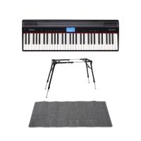 ROLAND GO-61P GO:PIANO エントリーキーボード 4本脚型スタンド ピアノマット(グレイ)付きセット