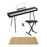KORG D1 DIGITAL PIANO 電子ピアノ 純正スタンド/X型キーボードベンチ/ピアノマット(クリーム)付きセット