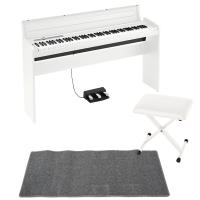 KORG LP-180 WH 電子ピアノ X型ピアノイス ピアノマット(グレイ)付き セット