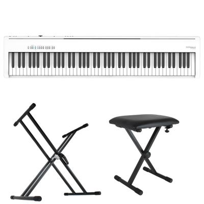 ROLAND FP-30X-WH Digital Piano ホワイト 電子ピアノ キーボードスタンド キーボードベンチ 3点セット [鍵盤 Bset]