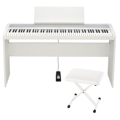 KORG B2 WH 電子ピアノ 純正スタンド X型椅子付きセット