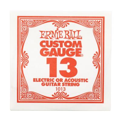 ERNIE BALL 1013 PLAIN STEEL ギター用バラ弦×6本セット