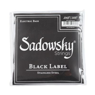 Sadowsky SBS45 Black ブラックラベル ステンレススチール エレキベース弦×3セット