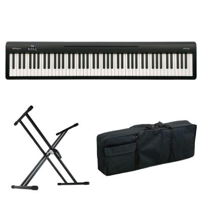 ROLAND FP-10 BK 電子ピアノ ポータブルピアノ X型スタンド ケース付き セット [鍵盤 ACset]