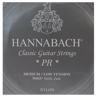 HANNABACH Silver200 9002Medium/low 2弦 ミディアムローテンション バラ弦 クラシックギター弦×6本