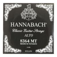 HANNABACH Alto 8364MT BLACK ミディアムテンション 4弦用 バラ弦 クラシックギター弦×3本