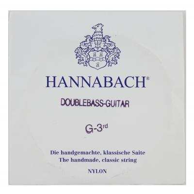 HANNABACH 8413MT Double Bass ミディアムテンション 3弦用 バラ弦 クラシックギター弦×3本