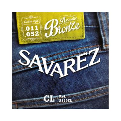 SAVAREZ A130CL Bronze Custom Light アコースティックギター弦×3セット