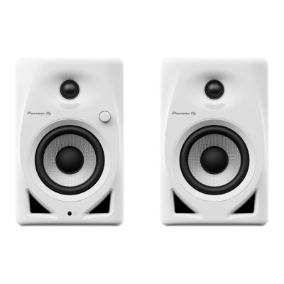 Pioneer DJ PLX-500-W White ターンテーブル リスニングセット Pioneer DJ DM-40D-W アイソレーションパッド付きセット Pioneer DJ DM-40D-W White パワードモニタースピーカー 1ペア（2台） ホワイト 白の正面画像