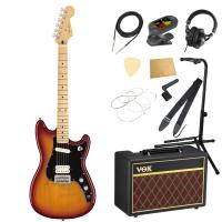 Fender Player Duo Sonic HS MN SSB エレキギター VOXアンプ付き 入門11点 初心者セット