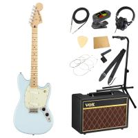 Fender フェンダー Player Mustang MN SNB エレキギター VOXアンプ付き 入門11点 初心者セット