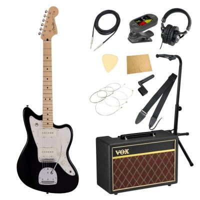 Fender Made in Japan Junior Collection Jazzmaster MN BLK エレキギター VOXアンプ付き 入門11点 初心者セット