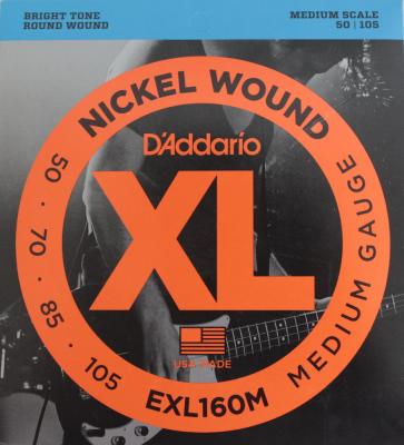 D'Addario EXL160M×5SET ベース弦 ミディアムスケール