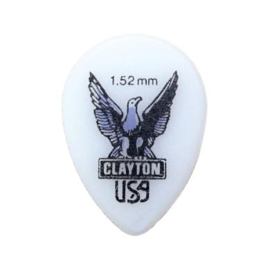Clayton USA Acetal Polymer 1.52mm スモールティアドロップ ピック×36枚