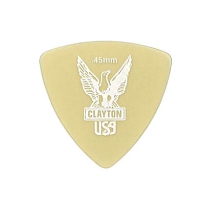 Clayton USA Ultem Gold 0.45mm 丸肩トライアングル ギターピック×36枚