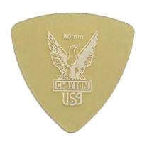 Clayton USA Ultem Gold 0.80mm 丸肩トライアングル ギターピック×12枚