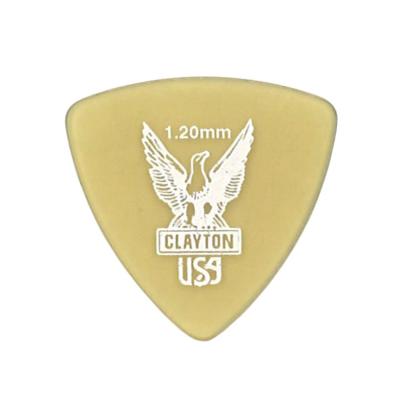 Clayton USA Ultem Gold 1.20mm 丸肩トライアングル ギターピック×12枚