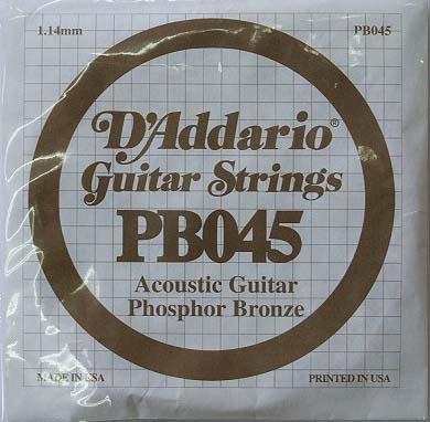 D’Addario PB045弦/Phosphor Bronze×5本