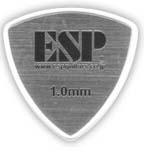 ESP PD-HL10 SILVER ヘアライン トライアングル型 ギターピック×10枚