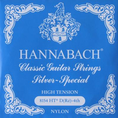 HANNABACH E8154 HT-Blue D 4弦 クラシックギターバラ弦 4弦×6本セット