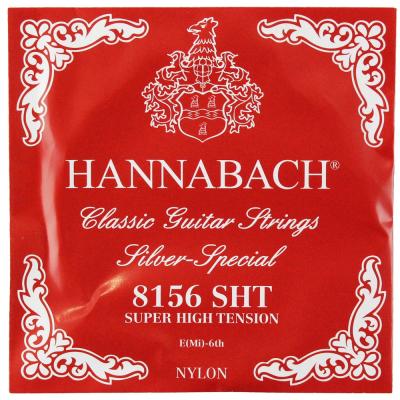 HANNABACH E8156 SHT-Red E/6 6弦 クラシックギターバラ弦 6弦×6本セット
