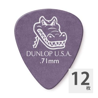 JIM DUNLOP 417R GATOR GRIP STD PURPLE 0.71 ギターピック×12枚