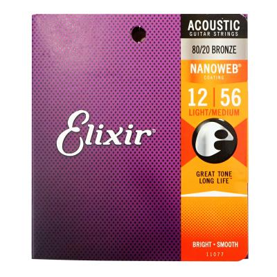 ELIXIR 11077 ACOUSTIC NANOWEB LIGHT-Medium 12-56 アコースティックギター弦×6SET