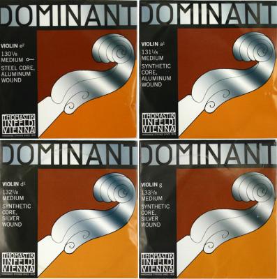 Thomastik Dominant 1/8分数バイオリン弦セット E線スチール・アルミ/ボールエンド