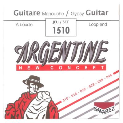 SAVAREZ 1510 Argentine Loopend Extra Light ジャズギター弦×6SET