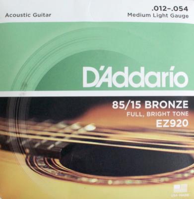 D'Addario EZ920 Medium Light ×5SET アコースティックギター弦