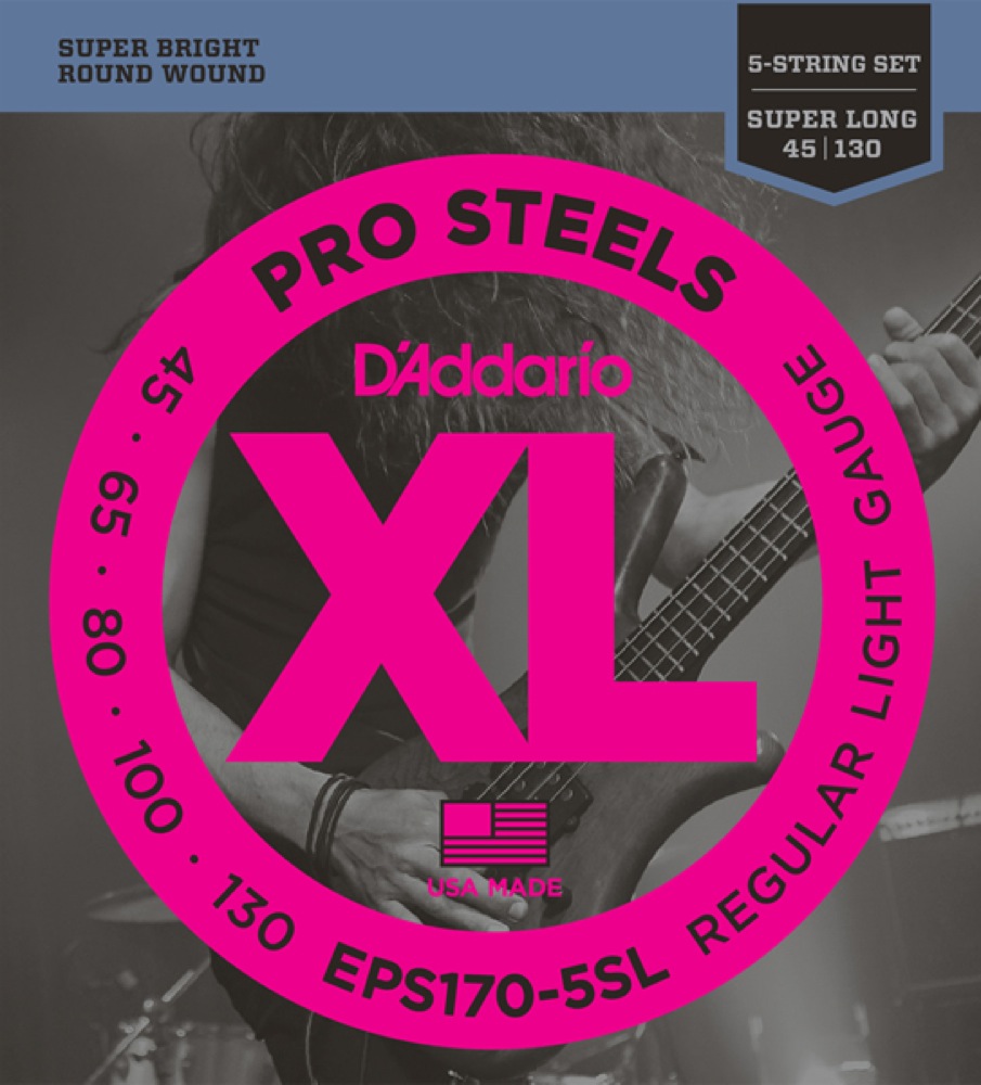D'Addario EPS170-5SL 5-String Super Long 045-130 5弦ベース用 ベース弦