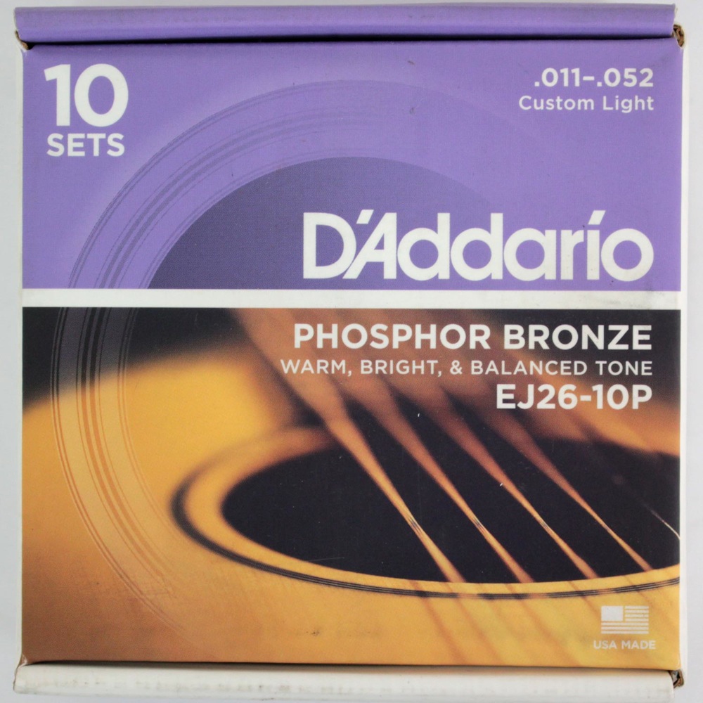 D'Addario EJ26-10P C.Light 011-052 10セット アコースティックギター弦