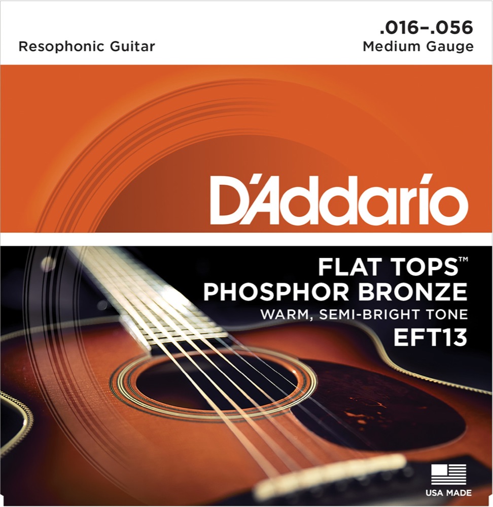 D'Addario EFT13 Resophonic Guitar アコースティックギター弦