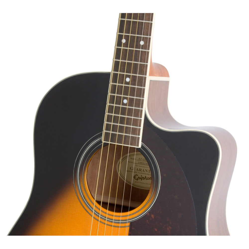 Epiphone AJ-220SCE VS エレクトリックアコースティックギター ラウンドショルダー