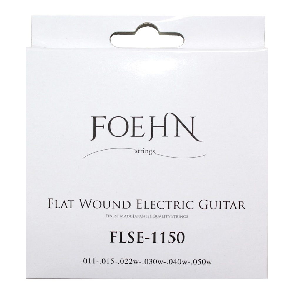FOEHN FLSE-1150 Flat Wound Electric Guitar Strings Jazz Light 11-50 フラットワウンドエレキギター弦