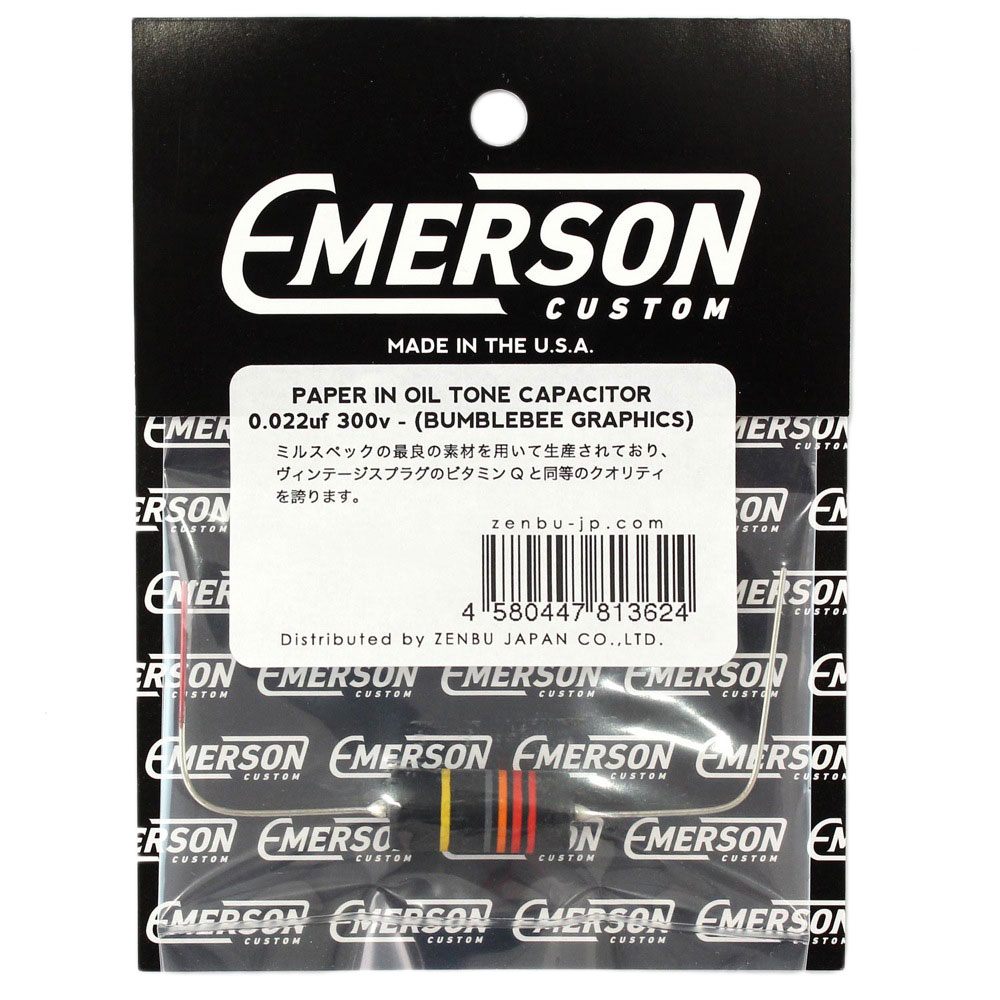 Emerson Custom BUMBLEBEE PAPER IN OIL TONE CAPACITORS 0.022uF/300V コンデンサ ギターパーツ