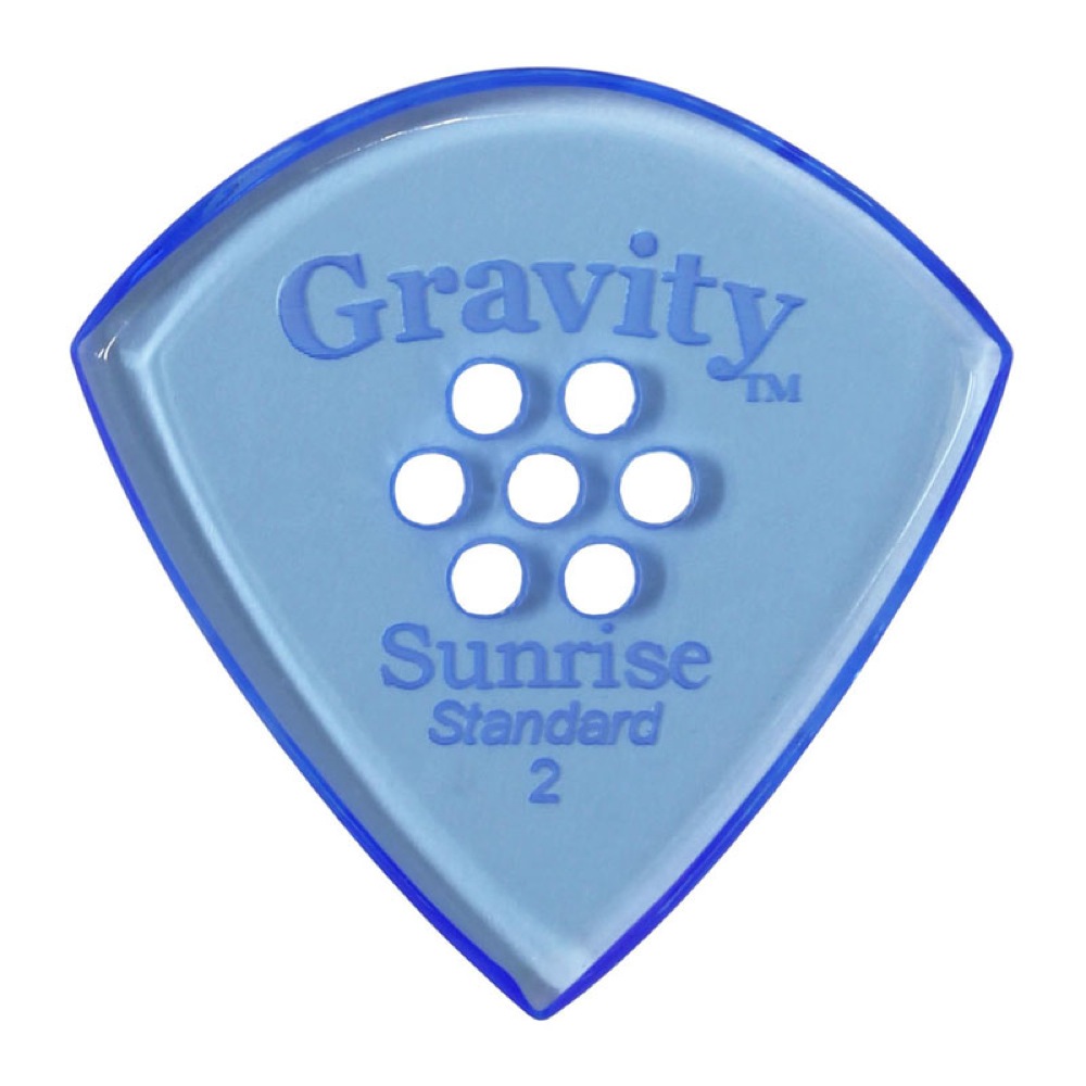 GRAVITY GUITAR PICKS sunrise -Standard Multi-Hole- GSUS2PM 2.0mm Blue ギターピック