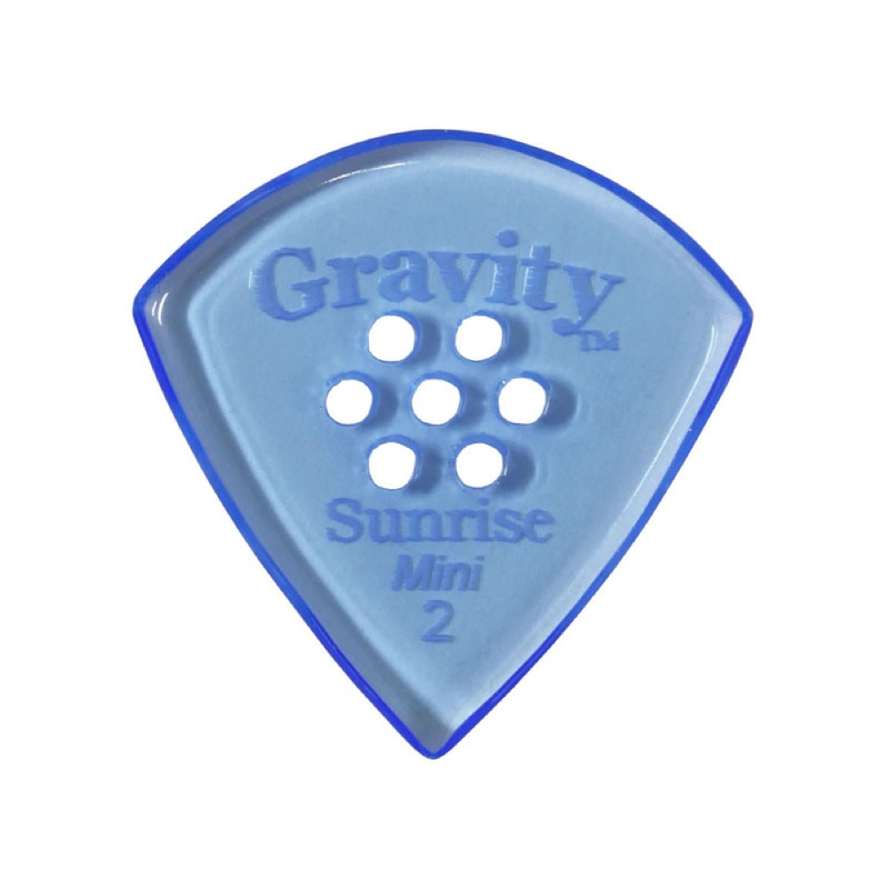 GRAVITY GUITAR PICKS sunrise -Mini Multi-Hole- GSUM2PM 2.0mm Blue ギターピック
