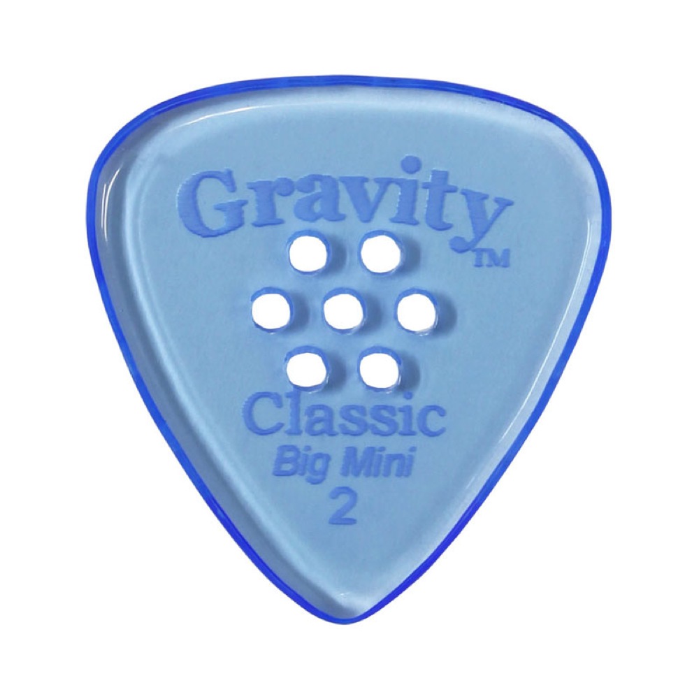 GRAVITY GUITAR PICKS Classic -Big Mini Multi-Hole- GCLB2PM 2.0mm Blue ギターピック