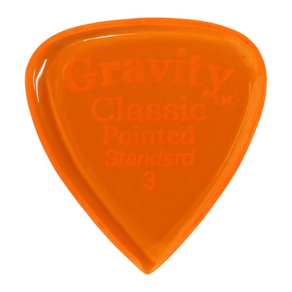 GRAVITY GUITAR PICKS Classic Pointed -Standard- GCPS3P 3.0mm Orange ギターピック