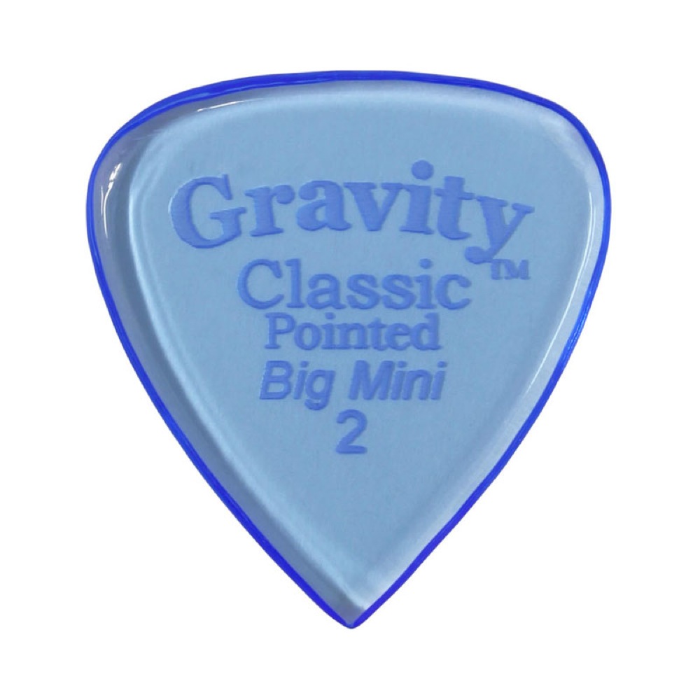 GRAVITY GUITAR PICKS Classic Pointed -Big Mini- GCPB2P 2.0mm Blue ピック