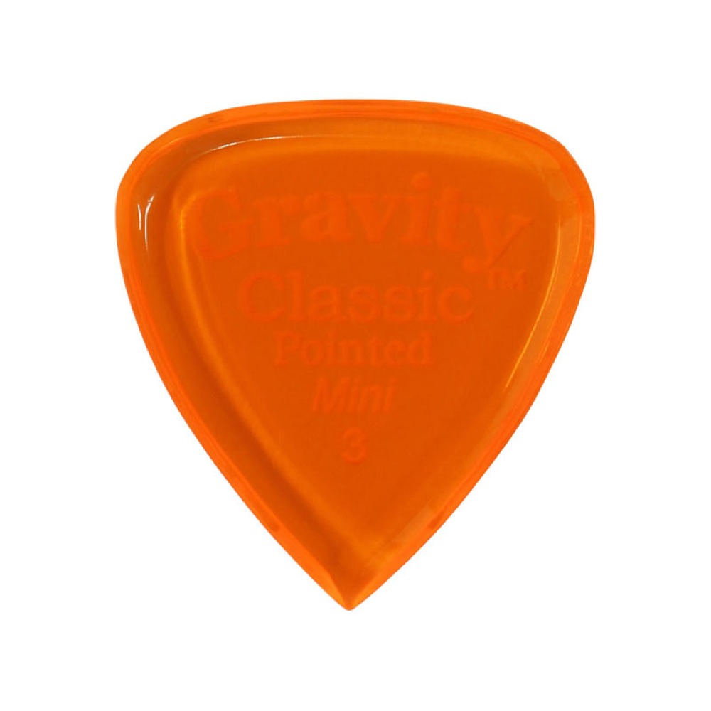 GRAVITY GUITAR PICKS Classic Pointed -Mini- GCPM3P 3.0mm Orange ピック