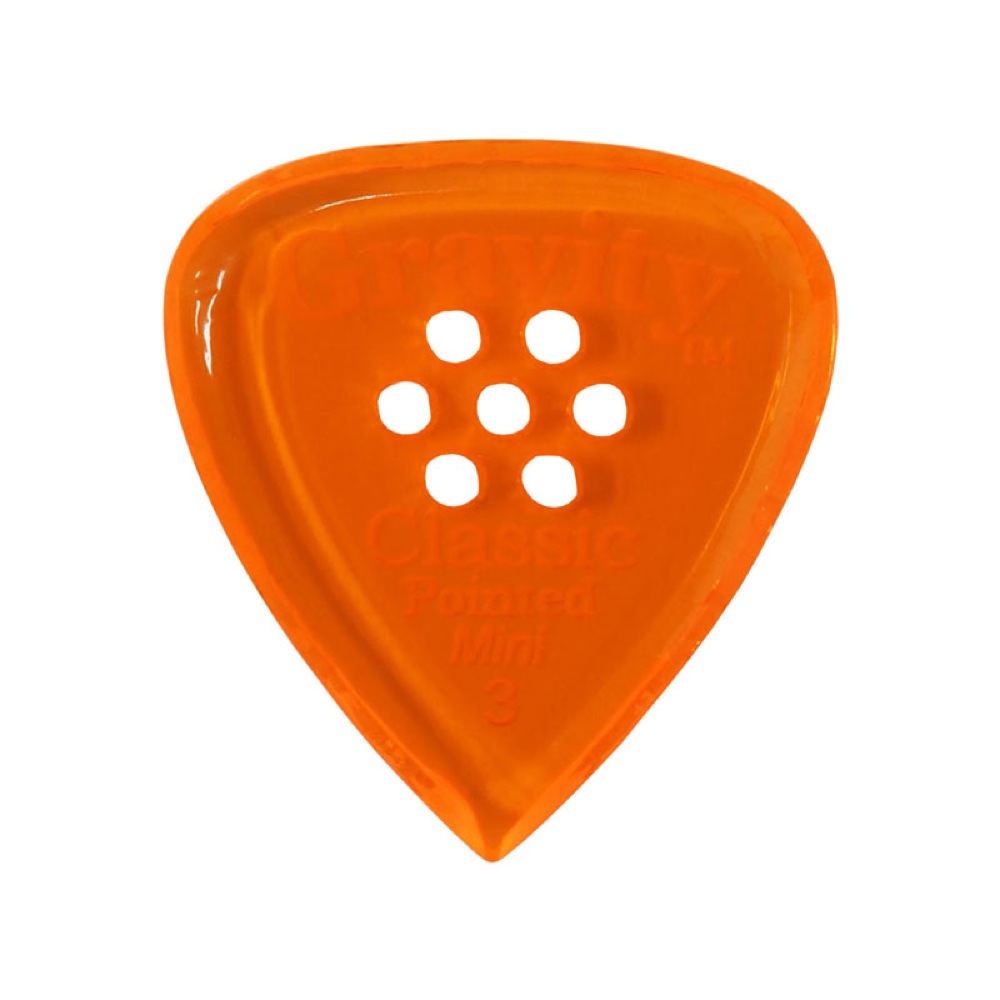 GRAVITY GUITAR PICKS Classic Pointed -Mini Multi-Hole- GCPM3PM 3.0mm Orange ギターピック